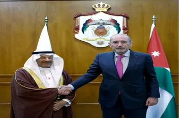 نائب رئيس الوزراء ووزير الخارجية وشؤون المغتربين أيمن الصفدي ورئيس مجلس الشورى البحريني