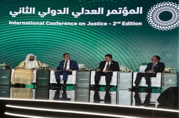 وزير العدل يشارك في أعمال المؤتمر العدلي الدولي الثاني في الرياض.