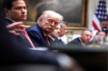 رئيس الأميركي دونالد ترامب ووزير الخارجية ماركو روبيو