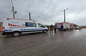 كوادر الدفاع المدني في مدرسة كفر رحتا الأساسية للبنين