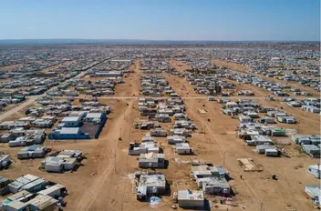 منظر جوي لمخيم الزعتري