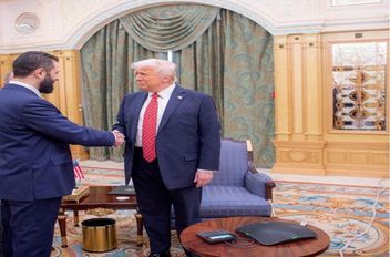 الرئيس الأميركي دونالد ترامب والرئيس السوري أحمد الشرع