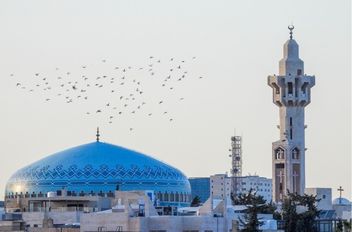 مسجد الملك المؤسس في منطقة العبدلي في عمّان