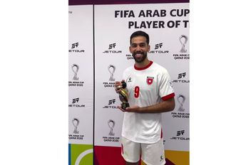 علوان يحصد جائزة افضل لاعب في مباراة الأردن والكويت 
