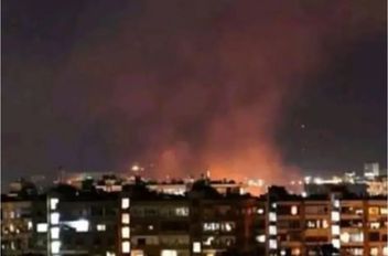 قذائف مجهولة المصدر تسقط في محيط مطار المزة بدمشق