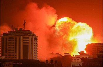 قصف مستشفى في غزة - أرشيفية