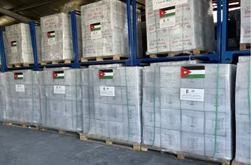 المساعدات الأردنية لقطاع غزة
