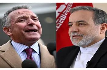 وزير الخارجية الإيراني عباس عراقجي والمبعوث الأميركي إلى الشرق الأوسط ستيف ويتكوف