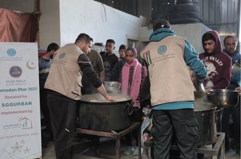 من النشاطات الإنسانية للهيئة الخيرية الأردنية الهاشمية في غزة