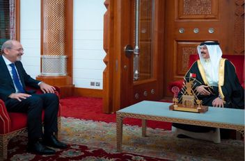 جلالة الملك حمد بن عيسى آل خليفة ملك مملكة البحرين يستقبل نائب رئيس الوزراء ووزير الخارجية وشؤون المغتربين أيمن الصفدي
