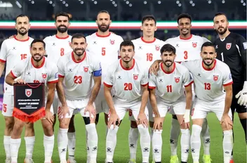لاعبو المنتخب الوطني لكرة القدم.