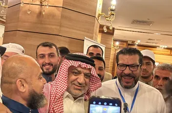 الوزير الخلايلة أثناء تفقد أحوال الحجاج الأردنيين في المدينة