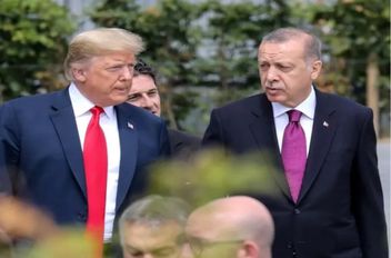 الرئيس الأميركي دونالد ترامب مع نظيره التركي رجب طيب اردوغان