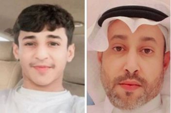 الطالب المتوفى ووالده - مواقع التواصل الاجتماعي