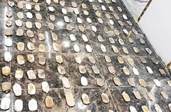 المضبوطات في العملية