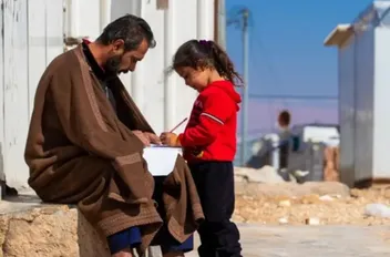مخيم الزعتري للاجئين السوريين شمال الأردن