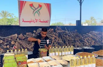 مطبخ الحملة الأردنية في غزة