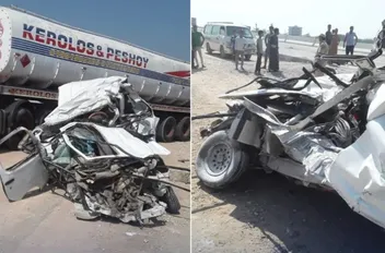 الحادث تسبب بوفاة 18 فتاة وسائق الحافلة بينما تم القبض على سائق الشاحنة