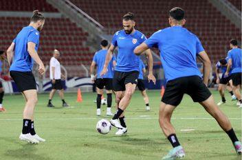 لاعبو المنتخب الوطني لكرة القدم