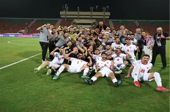 لاعبو المنتخب الوطني لكرة القدم