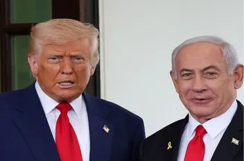 الرئيس الأميركي دونالد ترامب ورئيس الوزراء الإسرائيلي بنيامين نتنياهو