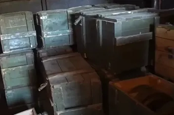 العثور على كميات كبيرة من الأسلحة

