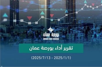 ارتفاع مؤشر أسعار الشركات المدرجة في بورصة عمّان بنسبة 14.8%
