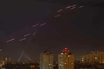 مسيرات روسية في سماء كييف
