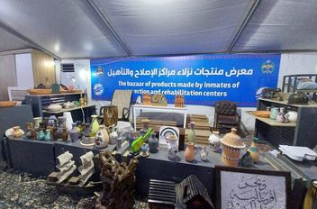 خيمة مراكز الإصلاح والتأهيل تبرز مواهب النزلاء في مهرجان جرش
