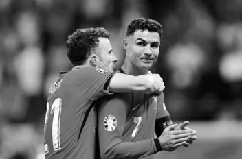 رونالدو وجوتا أثناء تواجدهما معاً في المنتخب