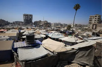 خيام النازحين في غزة