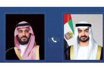رئيس دولة الإمارات وولي عهد السعودية يبحثان العلاقات الأخوية
