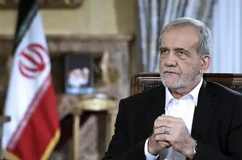 الرئيس الإيراني، مسعود بزشكيان
