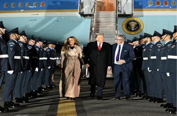 الرئيس الأميركي دونالد ترامب والسيدة الأولى الأميركية ميلانيا ترامب