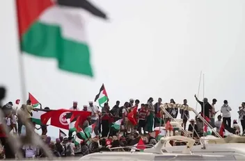 سفن "أسطول الصمود العالمي" تتوافد على ميناء سيدي بوسعيد بتونس
