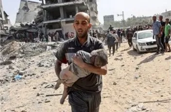 استشهاد طفلين بقصف للاحتلال على خيمة للنازحين غربي غزة
