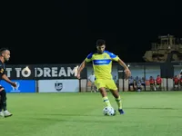 جانب من مباراة سابقة بين فريقي لافيينا ومسار بدوري القسم الثاني