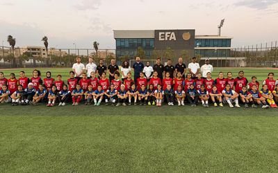 68 ناشئة في اليوم الأول لاختبارات الفتيات بمشروع تنمية المواهب "FIFA TDS"