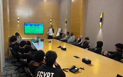 محاضرة فيديو لمنتخب الناشئين قبل مواجهة المغرب