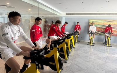 مران بدني صباحي لمنتخب الشباب 