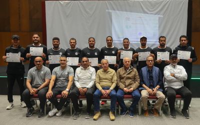 ختام فعاليات الدورة التدريبية المتطورة لمدربي حراس المرمى باتحاد الكرة 