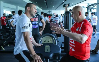 المنتخب الوطني يخوض تدريباً في "الجيم"  استعداداً لودية روسيا