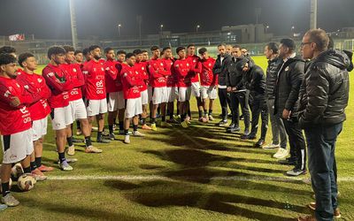 منتخب الشباب يواصل استعداداته للعراق بدعم كامل من اتحاد الكرة