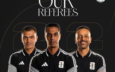 أمين عمر وأبو الرجال وطه يقودون طاقم حكام الأرجنتين والنمسا