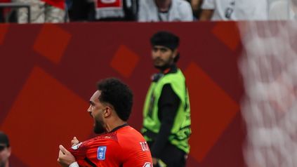 زيكو بعد تسجيل أول هدف رسمي مع منتخب مصر