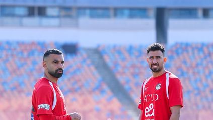 صلاح و تريزيجة من مران المنتخب 