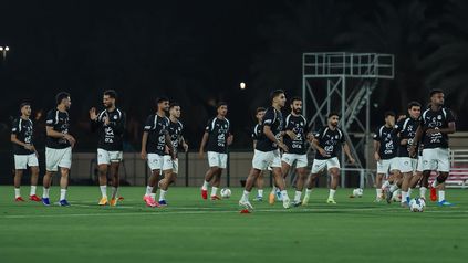 تدريبات منتخب مصر على الملعب الفرعي بالجوهرة المشعة