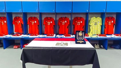 غرفة ملابس منتخب مصر