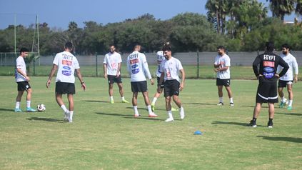 جانب من تدريب منتخب مصر المشارك في كأس العرب