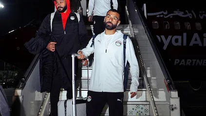 منتخب مصر يصل لمدينة طنجة